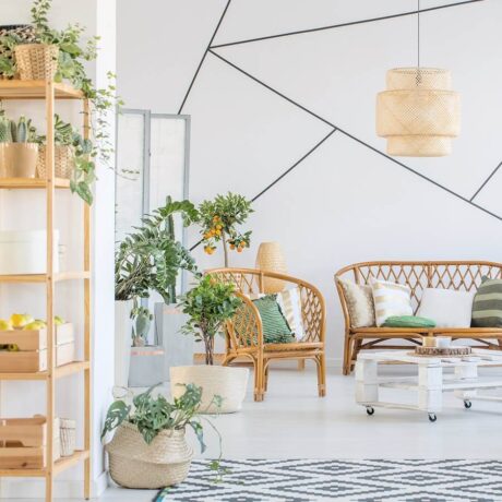 czarna listwa w salonie